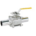 Sanitary Valves,,MD-928EB, US dimension, 3 Sanitary Ball Valves Tube Bore, Tube End